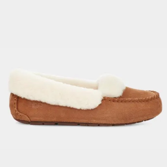 BNIB UGG Women Dakota Spill Seam Suede Shearling Lining Fur Chestnut Size 11 - Picture 2 of 15